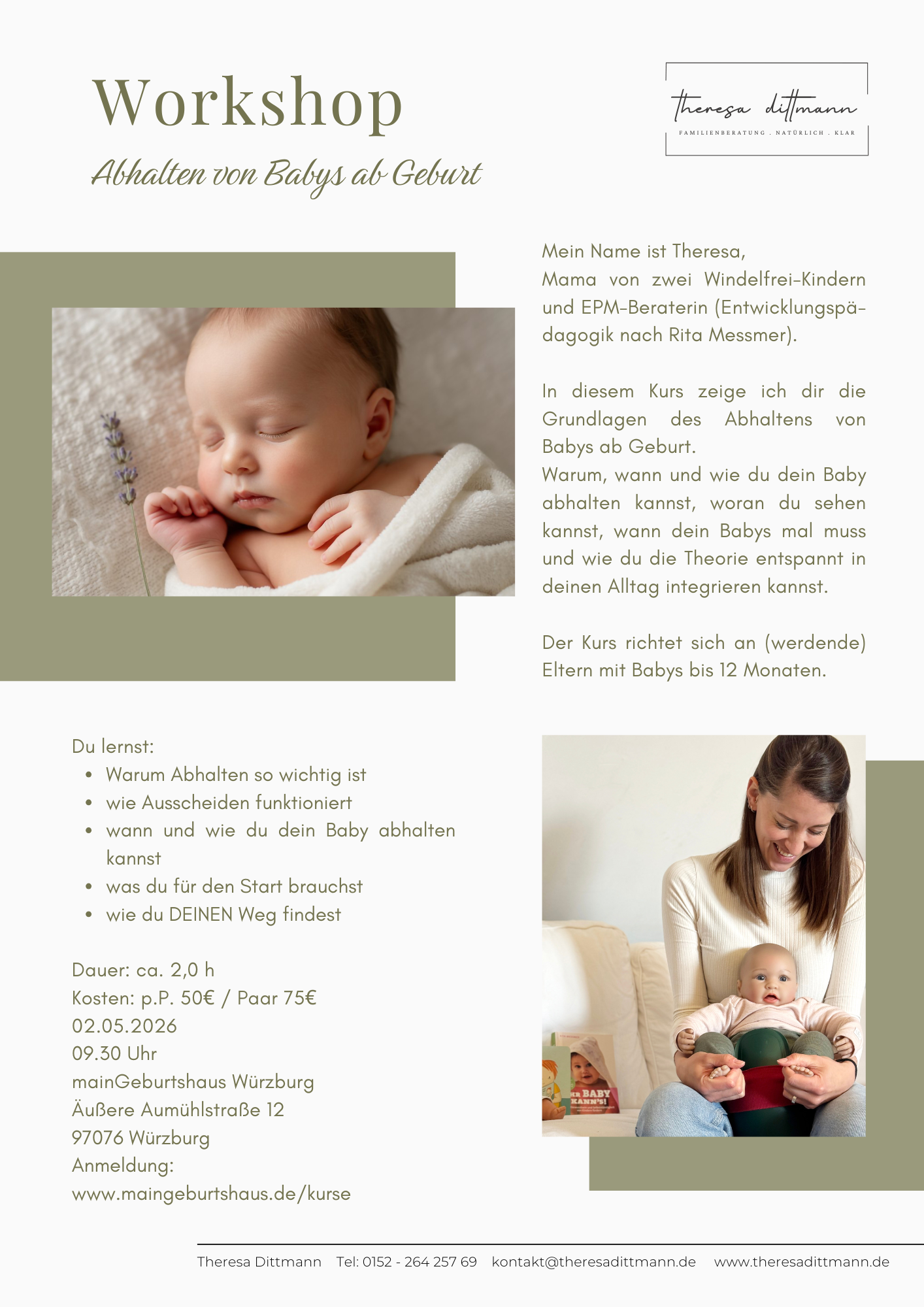 Workshop - Abhalten ab Geburt 02.05.2026