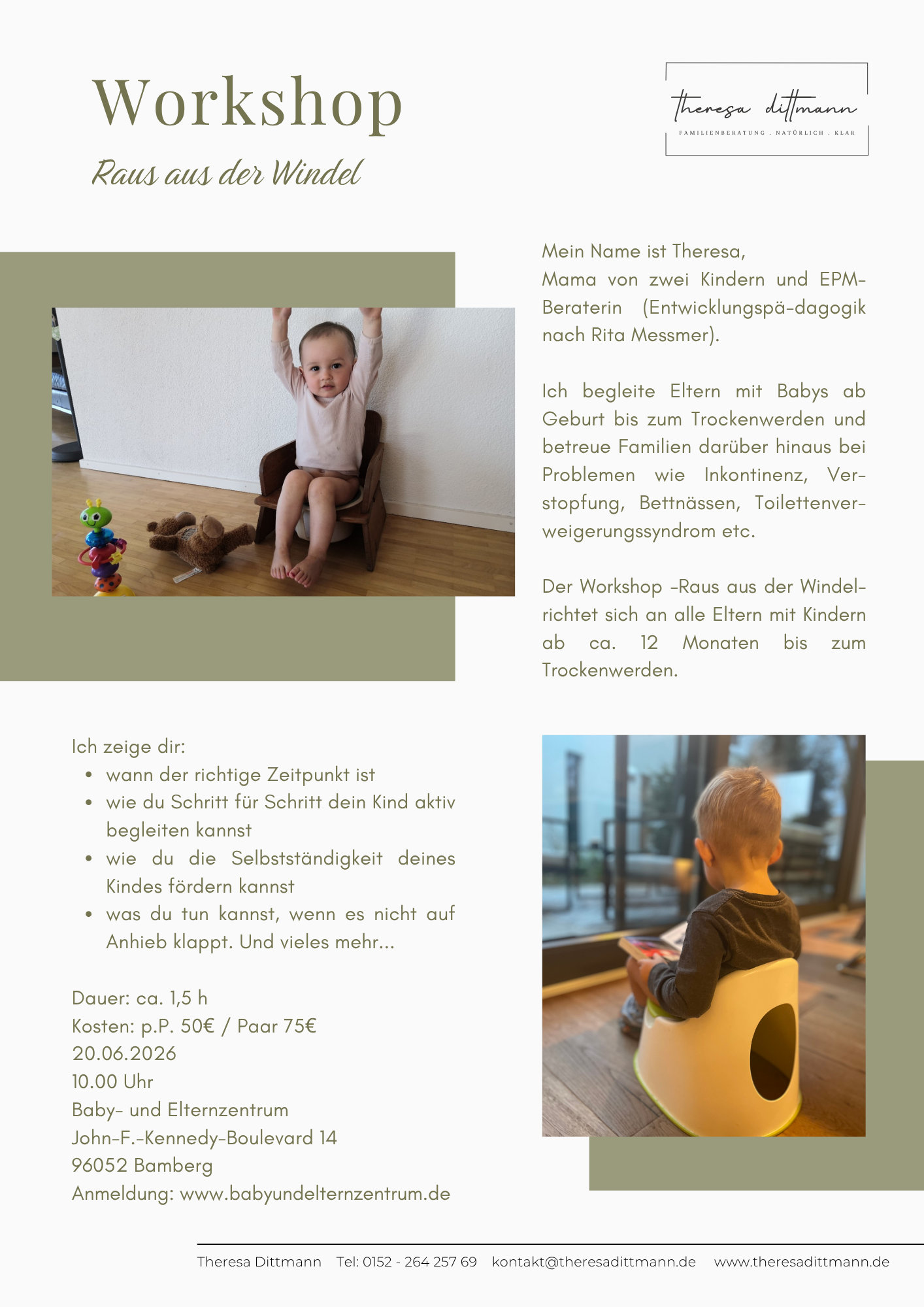 Workshop - Raus aus der Windel 20.06.2026